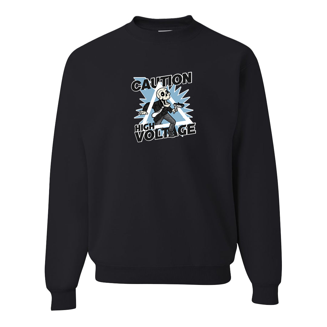 Concord Low 1s Crewneck Sweatshirt | Caution High Voltage, Black