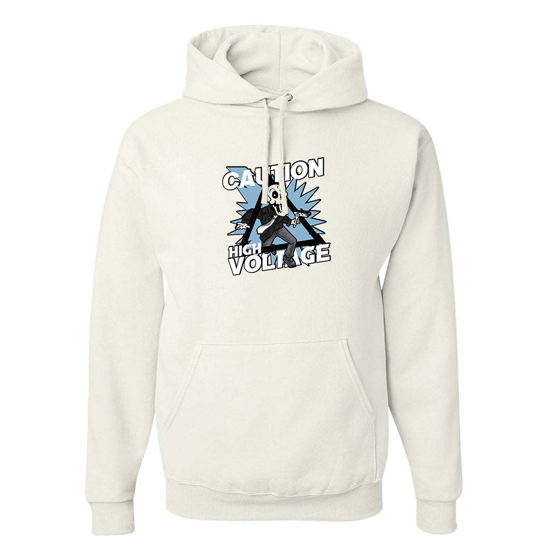 Concord Low 1s Hoodie | Caution High Voltage, White