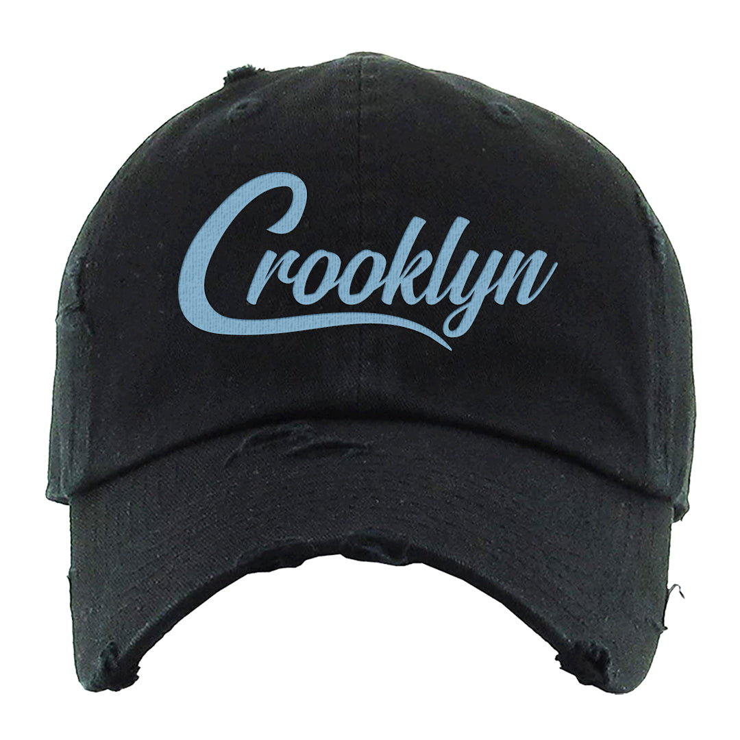 Concord Low 1s Distressed Dad Hat | Crooklyn, Black