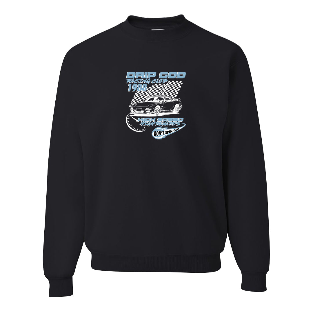 Concord Low 1s Crewneck Sweatshirt | Drip God Racing Club, Black