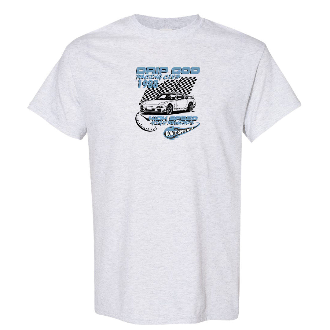 Concord Low 1s T Shirt | Drip God Racing Club, Ash