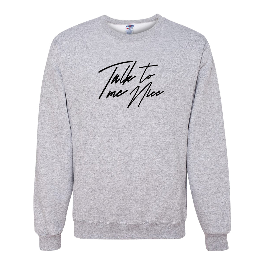 Concord Low 1s Crewneck Sweatshirt | Talk To Me Nice, Ash