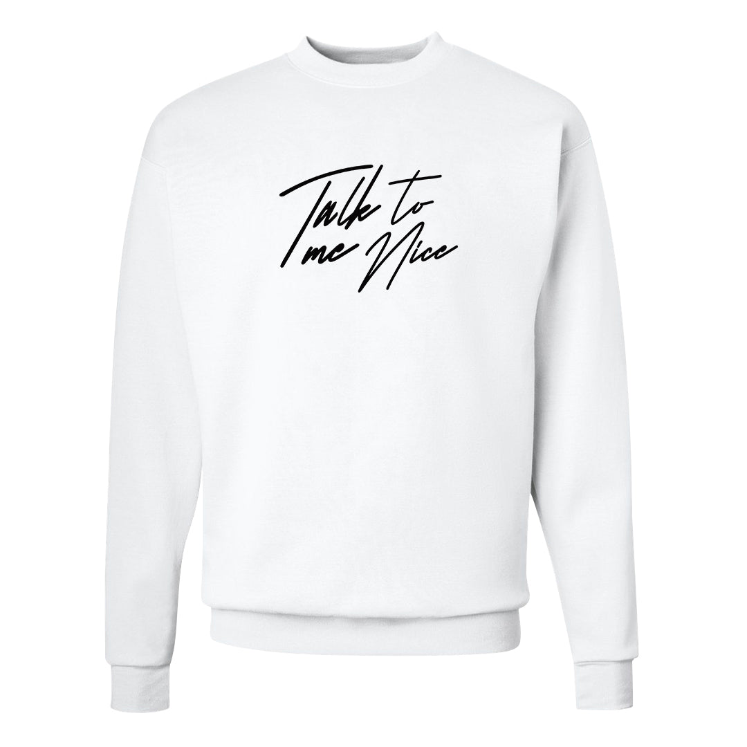 Concord Low 1s Crewneck Sweatshirt | Talk To Me Nice, White