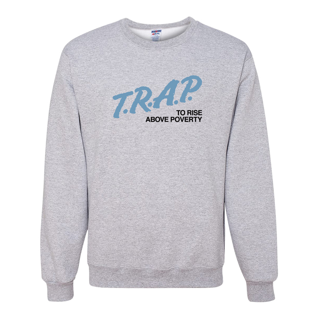 Concord Low 1s Crewneck Sweatshirt | Trap To Rise Above Poverty, Ash