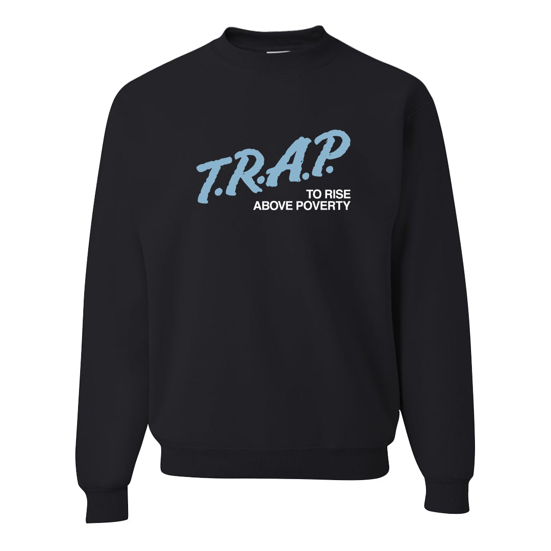 Concord Low 1s Crewneck Sweatshirt | Trap To Rise Above Poverty, Black