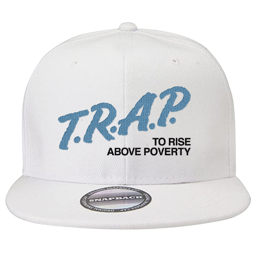 Concord Low 1s Snapback Hat | Trap To Rise Above Poverty, White