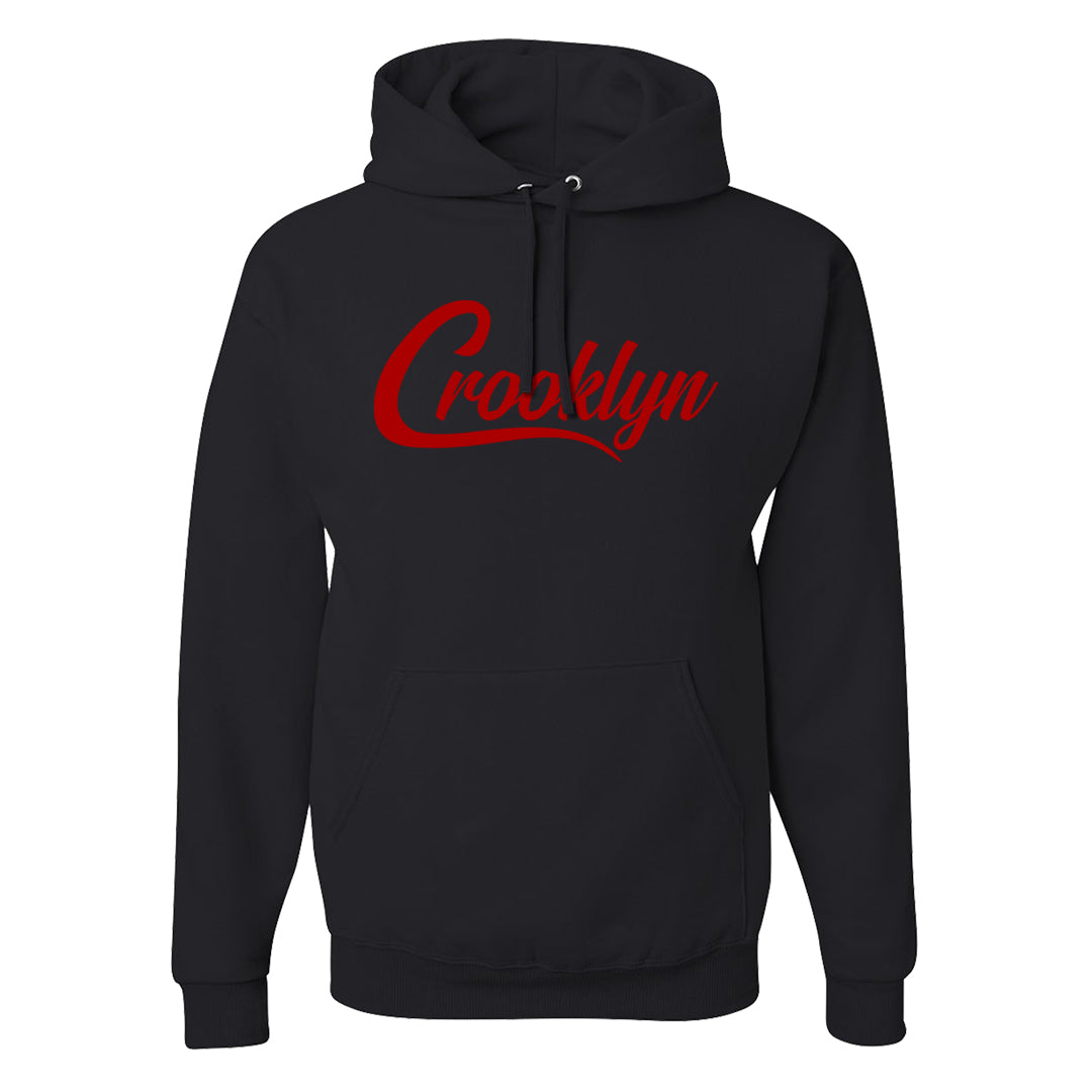 Dark Grey Varsity Red Low 1s Hoodie | Crooklyn, Black