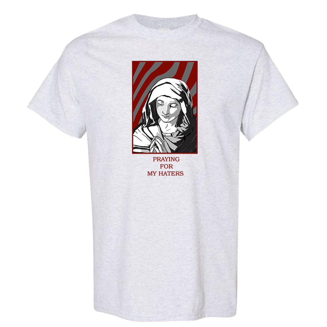 Dark Grey Varsity Red Low 1s T Shirt | God Told Me, Ash