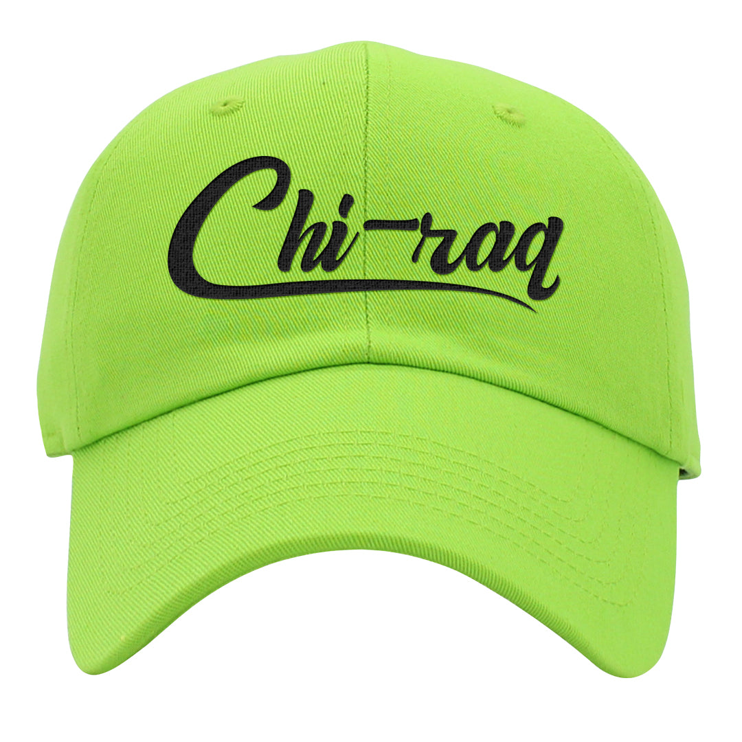 Golf Black Toe Low 1s Dad Hat | Chiraq, Lime