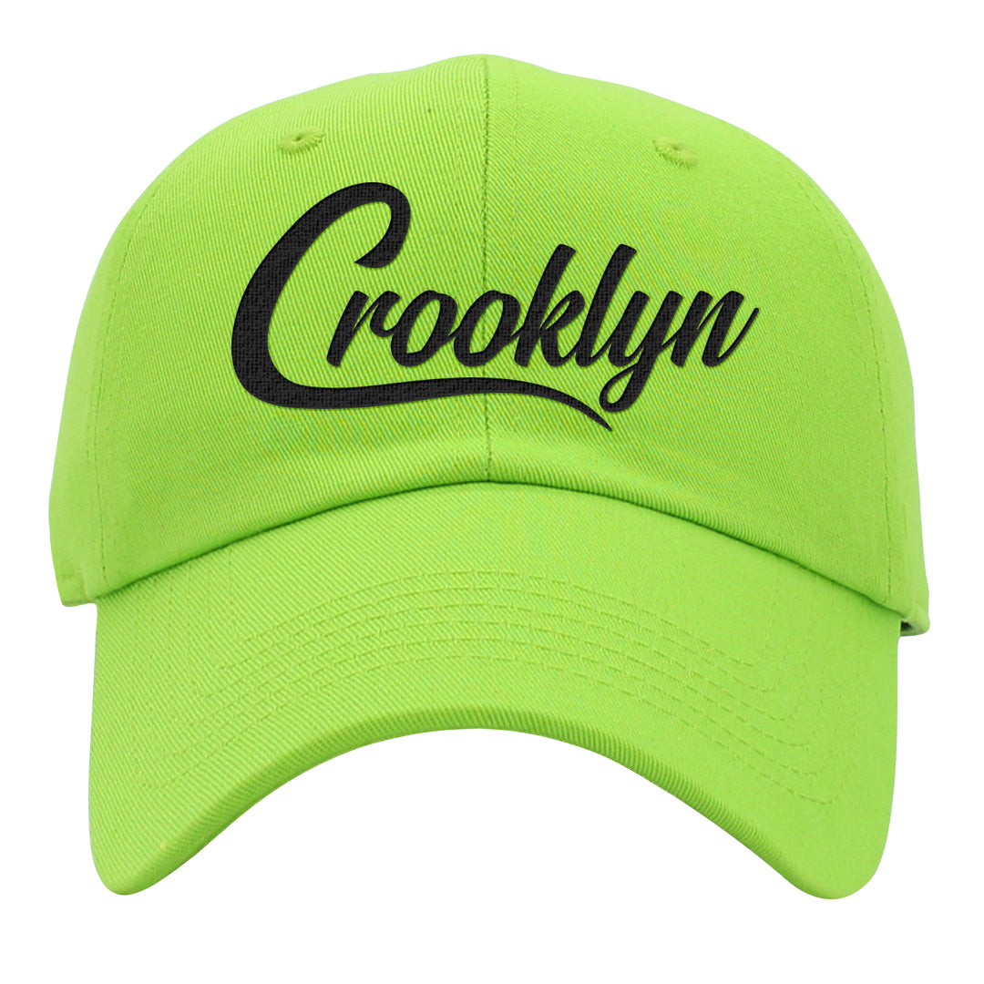 Golf Black Toe Low 1s Dad Hat | Crooklyn, Lime