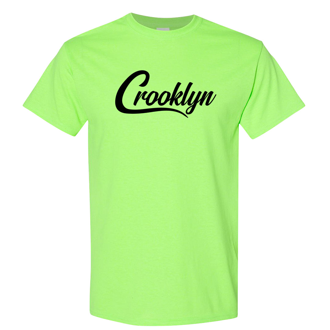 Golf Black Toe Low 1s T Shirt | Crooklyn, Neon Green