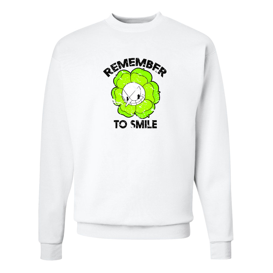 Golf Black Toe Low 1s Crewneck Sweatshirt | Remember To Smile, White