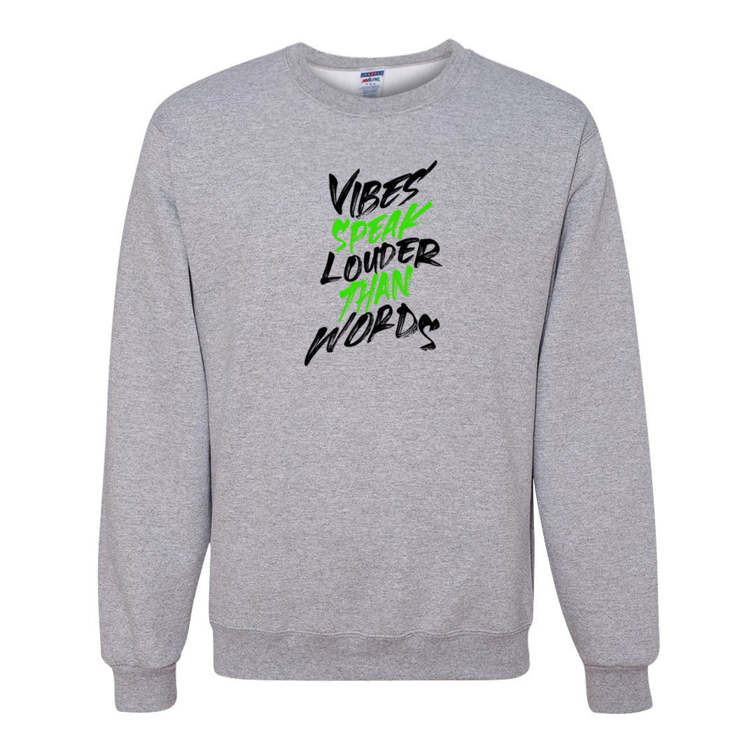 Golf Black Toe Low 1s Crewneck Sweatshirt | Vibes Speak Louder Than Words, Ash