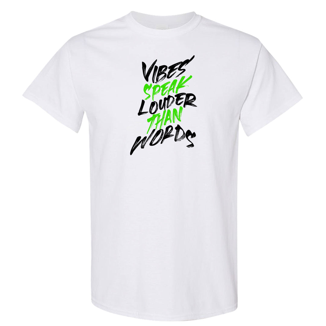 Golf Black Toe Low 1s T Shirt | Vibes Speak Louder Than Words, White