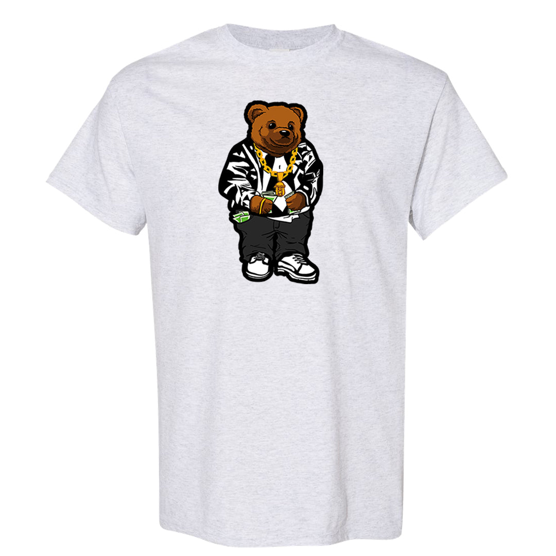 Homage Split Black White Low 1s T Shirt | Sweater Bear, Ash