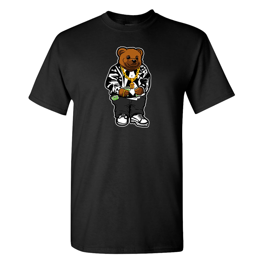 Homage Split Black White Low 1s T Shirt | Sweater Bear, Black