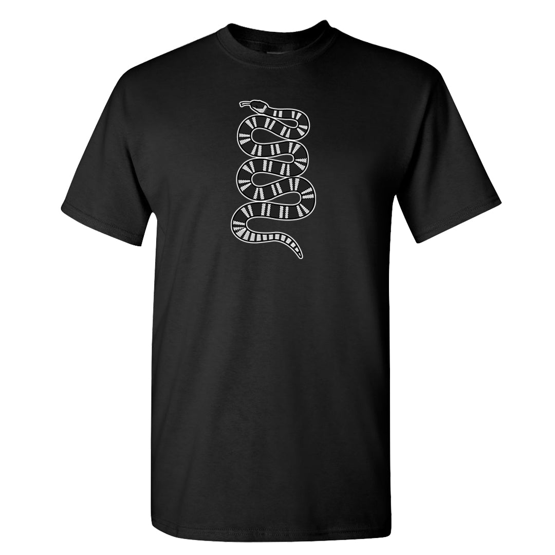 Homage Split Black White Low 1s T Shirt | Coiled Snake, Black