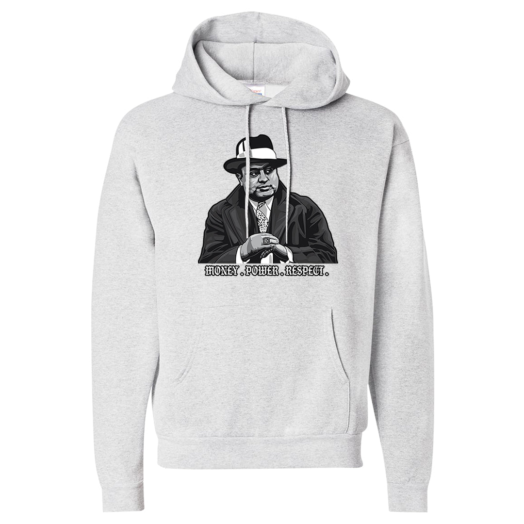 Homage Split Black White Low 1s Hoodie | Capone Illustration, Ash