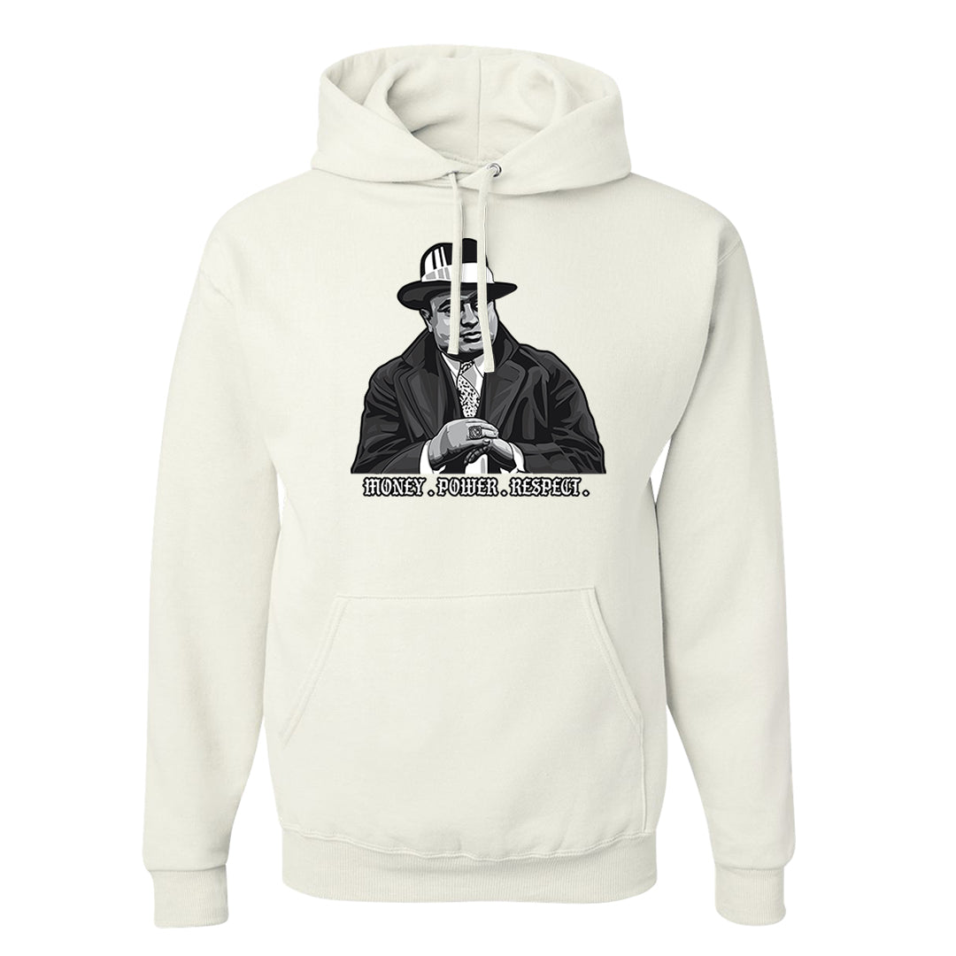 Homage Split Black White Low 1s Hoodie | Capone Illustration, White