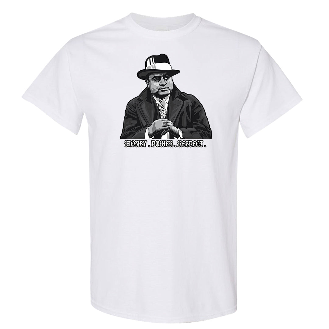 Homage Split Black White Low 1s T Shirt | Capone Illustration, White