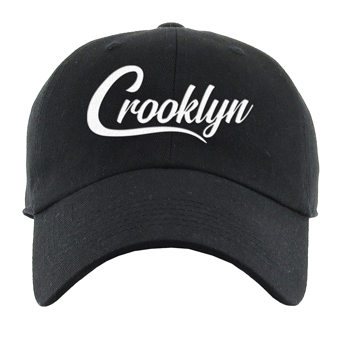 Homage Split Black White Low 1s Dad Hat | Crooklyn, Black