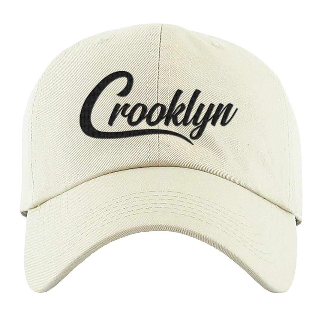 Homage Split Black White Low 1s Dad Hat | Crooklyn, White