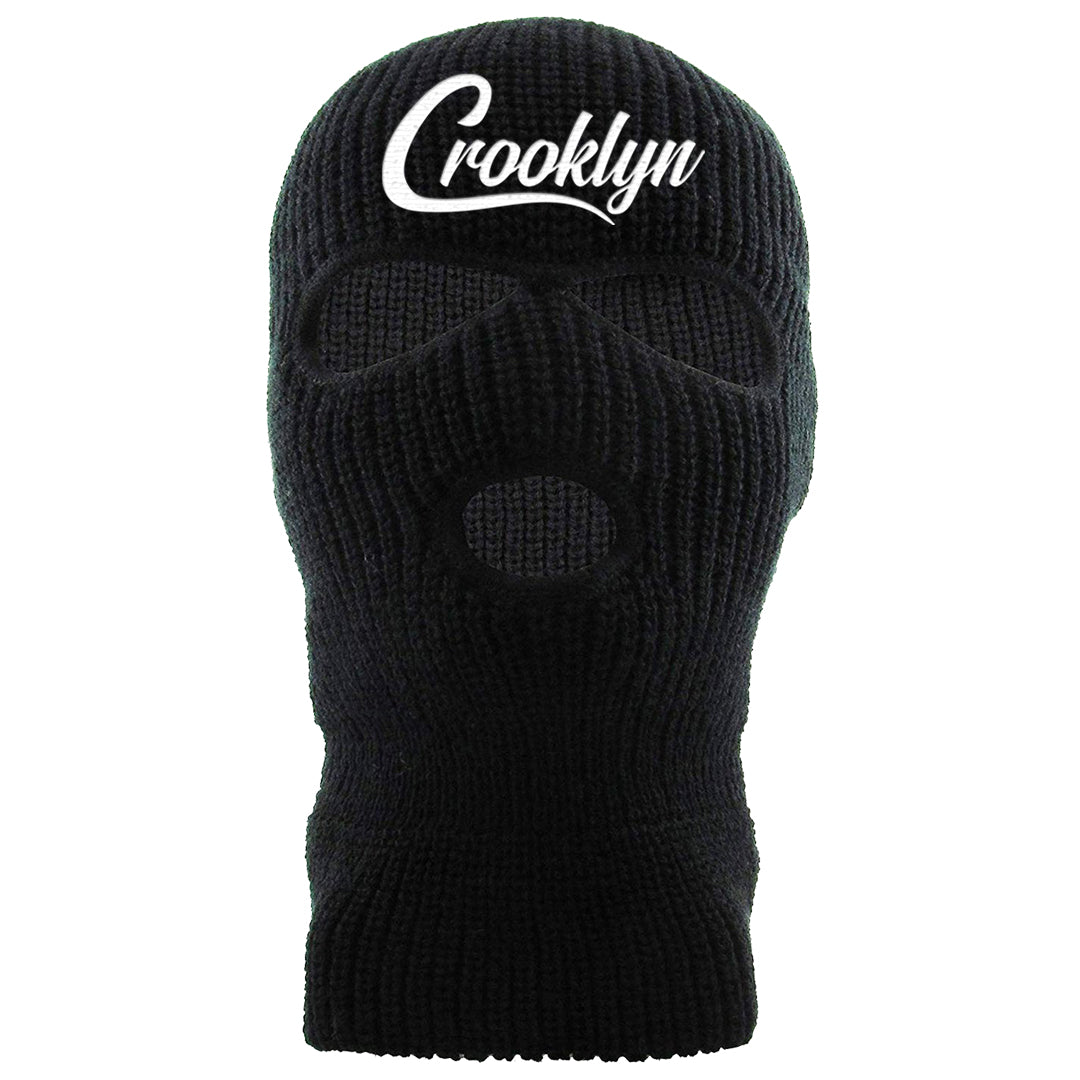 Homage Split Black White Low 1s Ski Mask | Crooklyn, Black