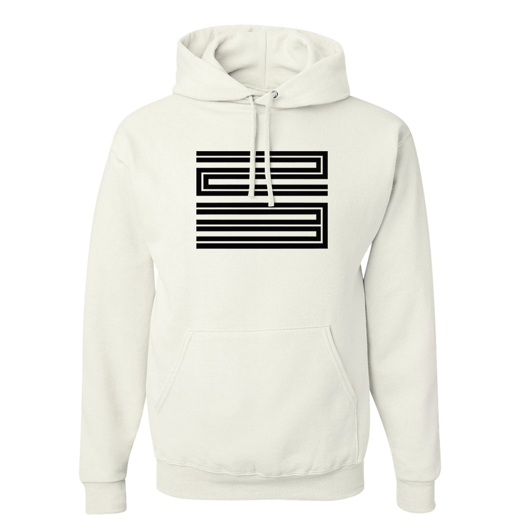 Homage Split Black White Low 1s Hoodie | Double Line 23, White