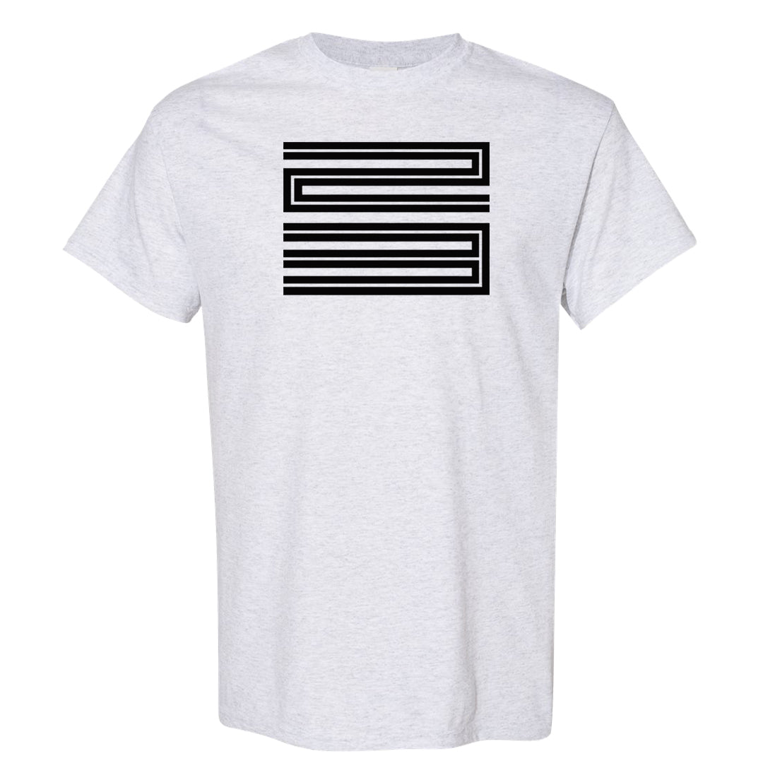 Homage Split Black White Low 1s T Shirt | Double Line 23, Ash