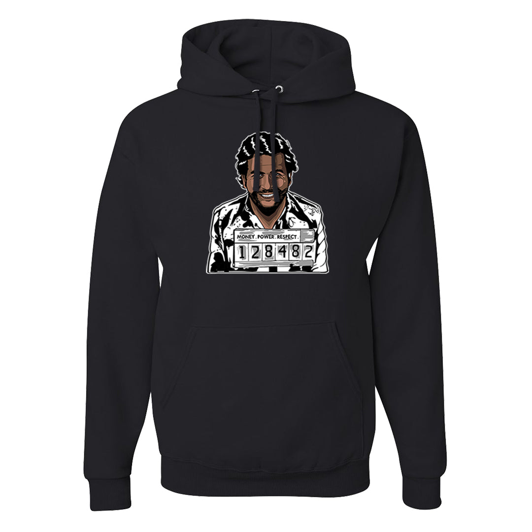 Homage Split Black White Low 1s Hoodie | Escobar Illustration, Black