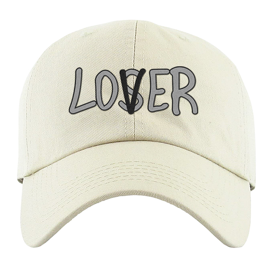 Homage Split Black White Low 1s Dad Hat | Lover, White