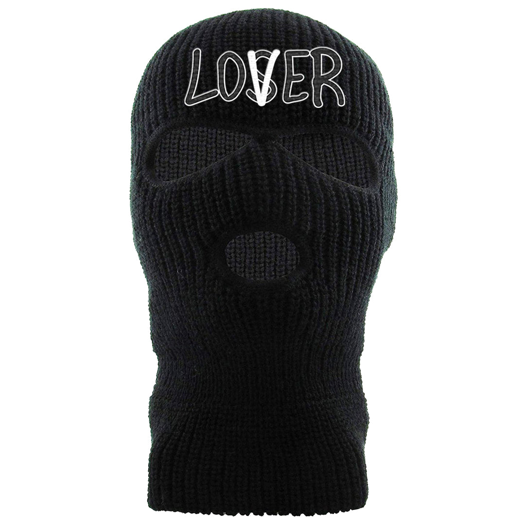 Homage Split Black White Low 1s Ski Mask | Lover, Black