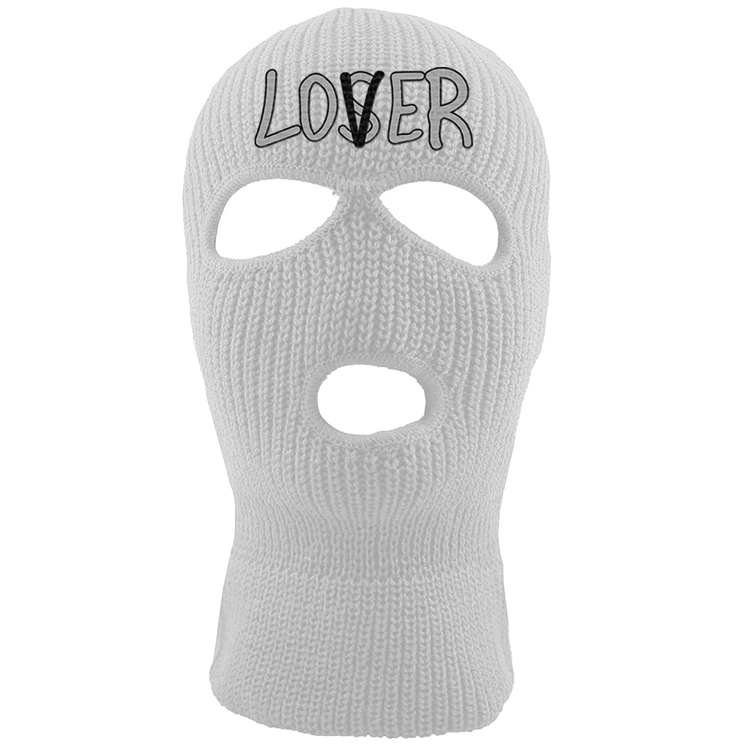 Homage Split Black White Low 1s Ski Mask | Lover, White