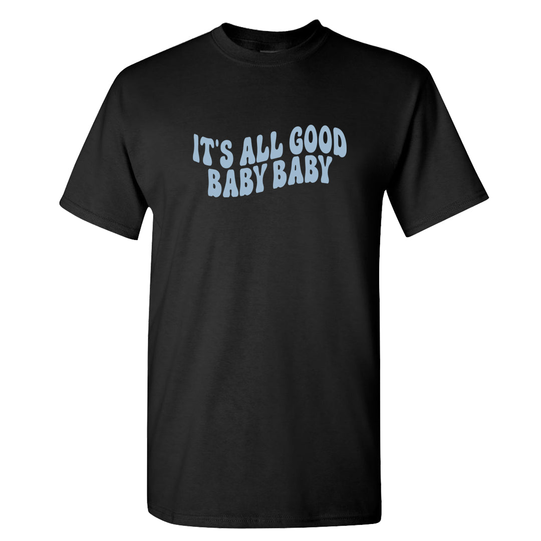 Ice Blue Low 1s T Shirt | All Good Baby, Black