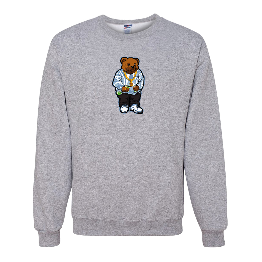 Ice Blue Low 1s Crewneck Sweatshirt | Sweater Bear, Ash