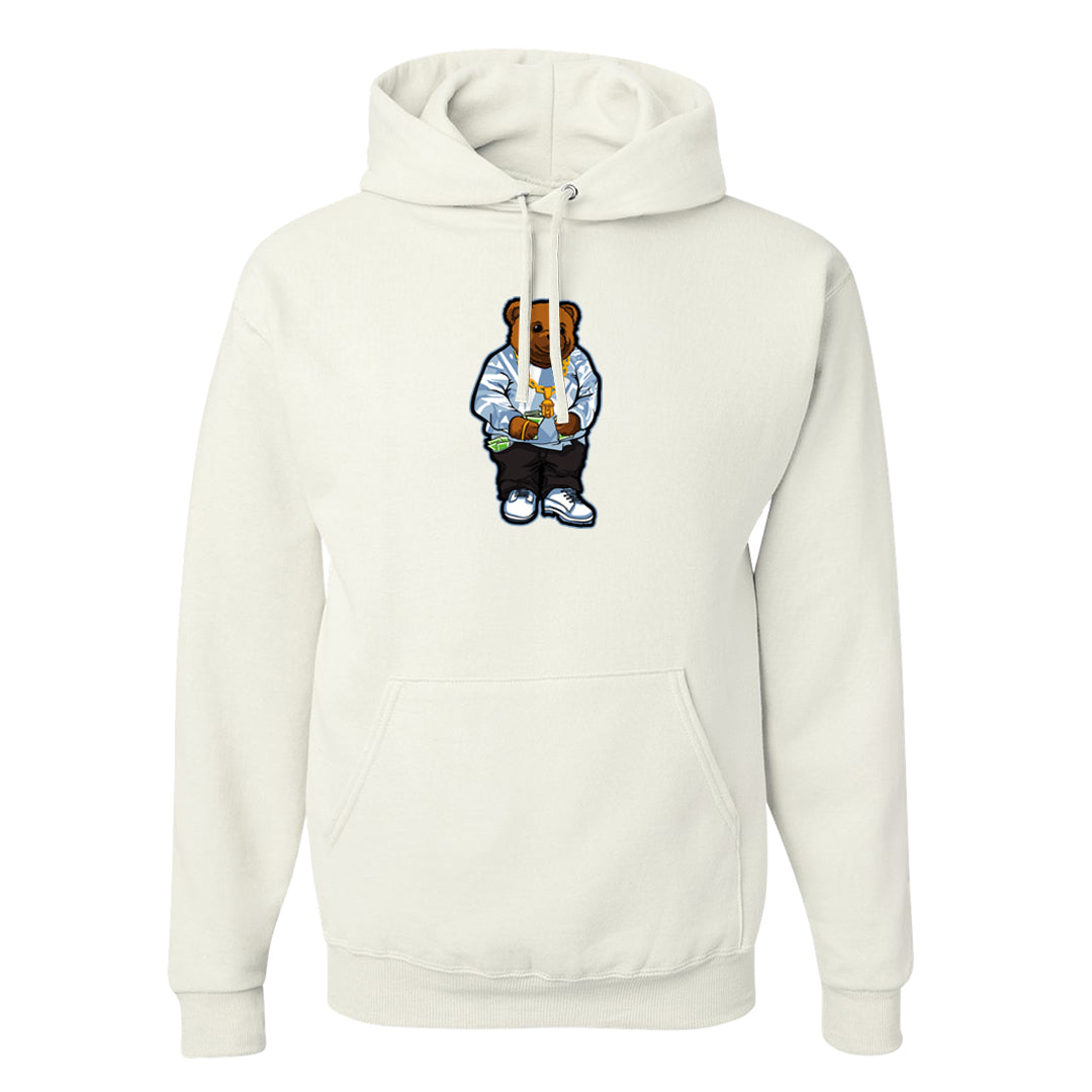 Ice Blue Low 1s Hoodie | Sweater Bear, White