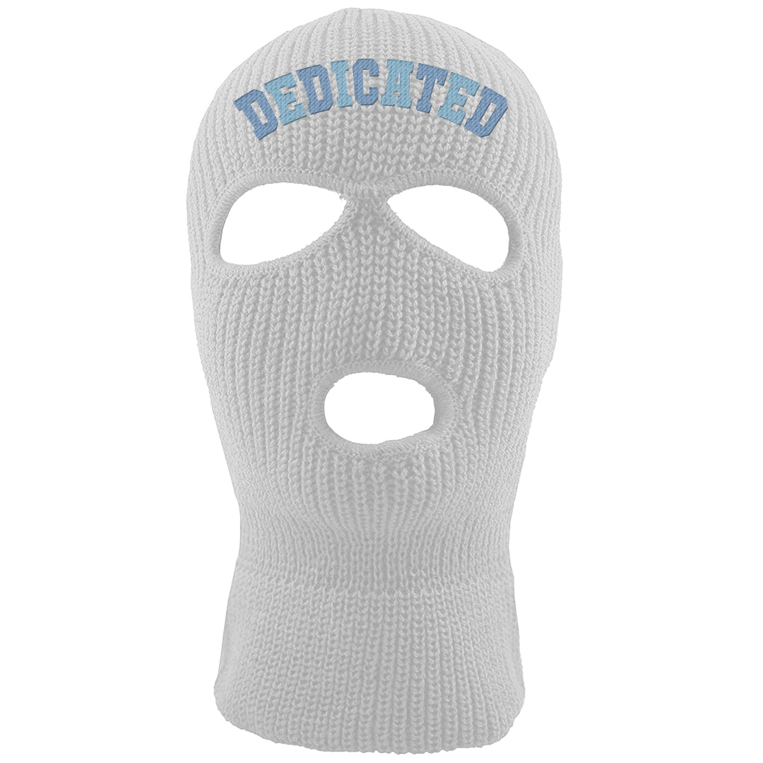 Ice Blue Low 1s Ski Mask | Dedicated, White