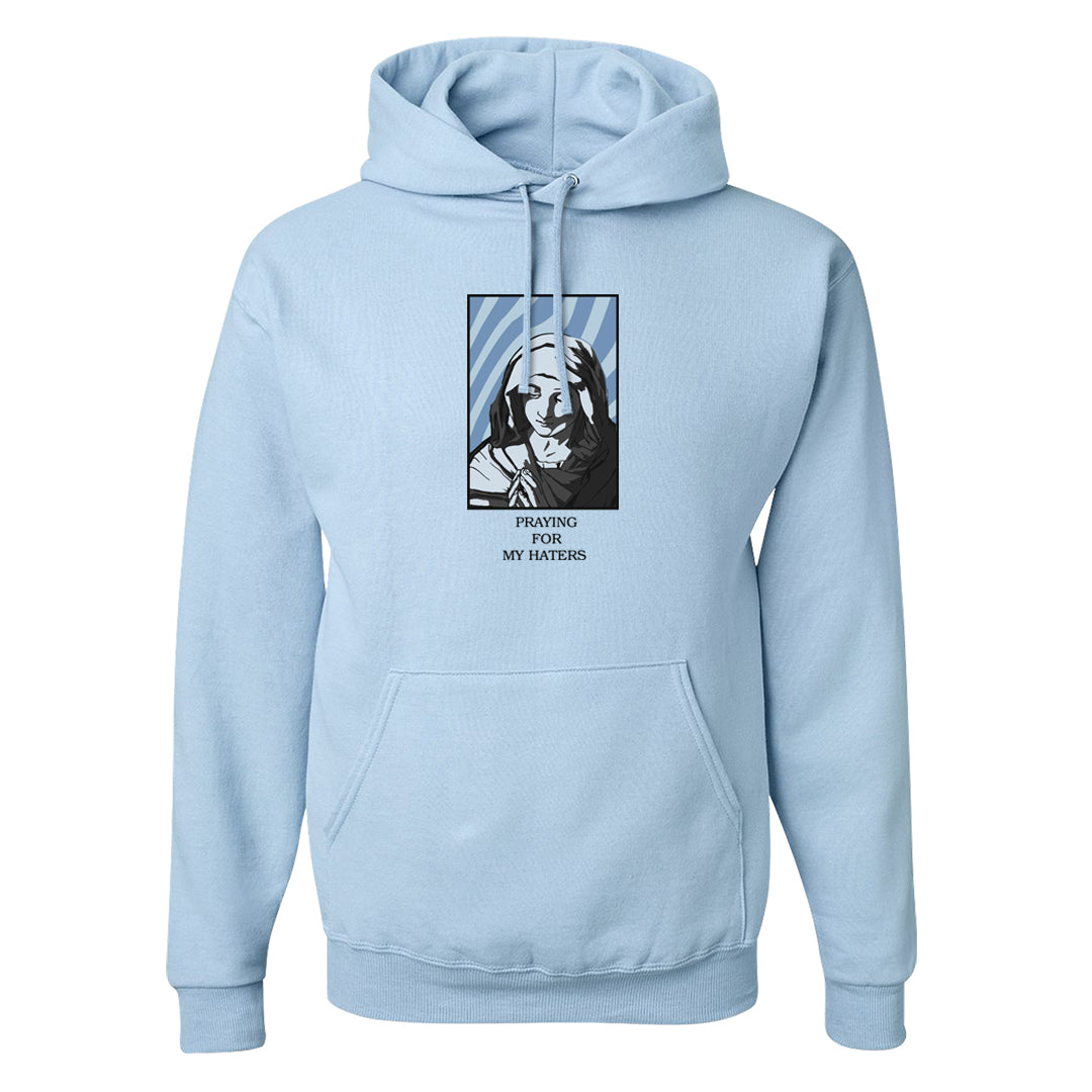 Ice Blue Low 1s Hoodie | God Told Me, Light Blue