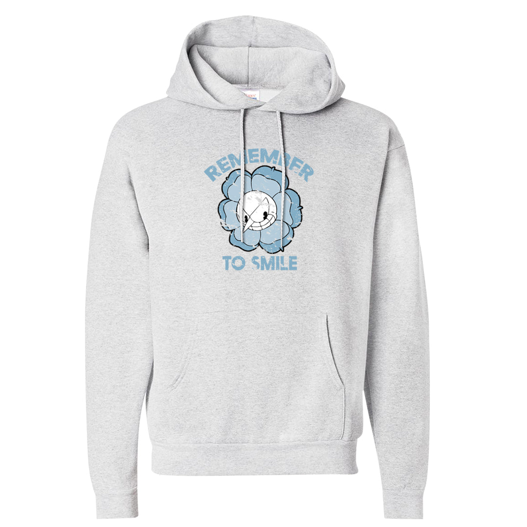 Ice Blue Low 1s Hoodie | Remember To Smile, Ash
