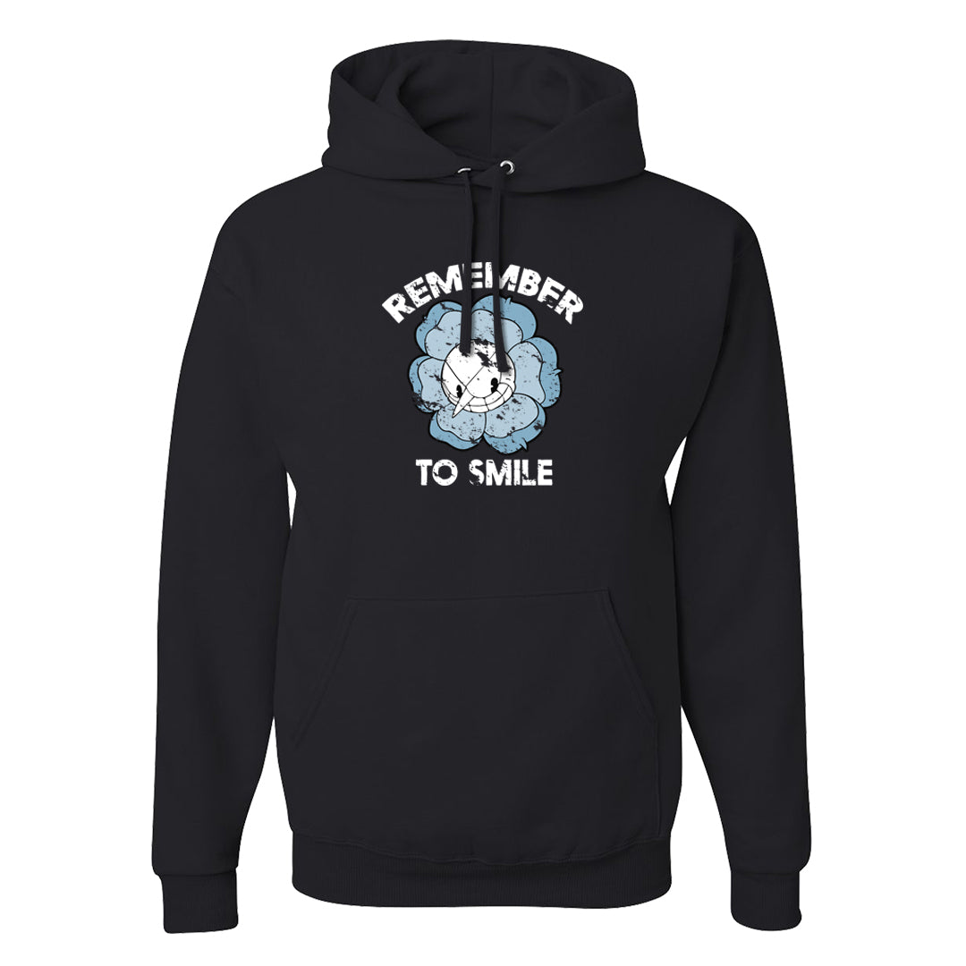 Ice Blue Low 1s Hoodie | Remember To Smile, Black