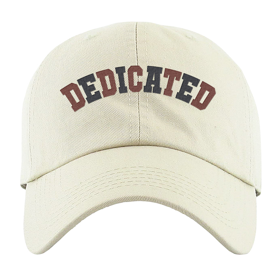 Navy Egg Shell Dark Gum Low 1s Dad Hat | Dedicated, White