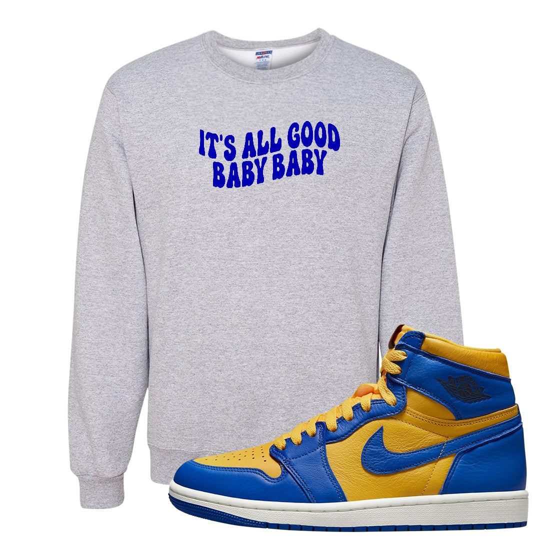 Laney 1s Crewneck Sweatshirt | All Good Baby, Ash