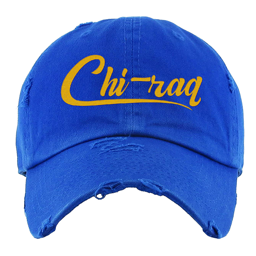 Laney 1s Distressed Dad Hat | Chiraq, Royal