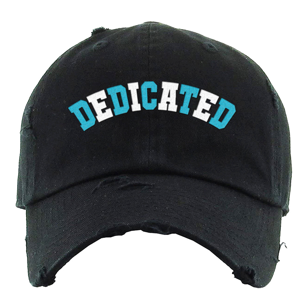 UNC Low 1s Distressed Dad Hat | Dedicated, Black