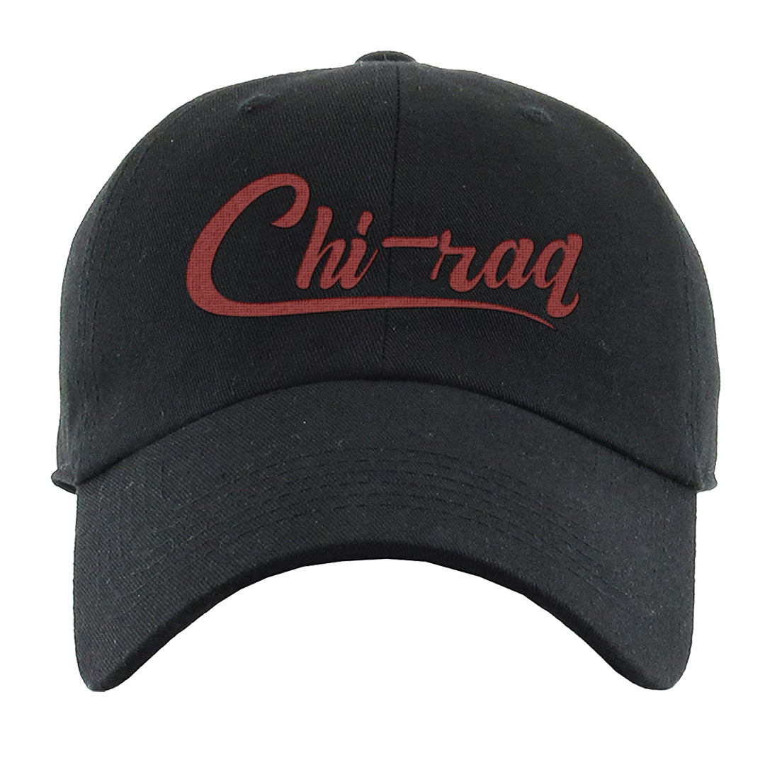 Reverse Black Toe Low 1s Dad Hat | Chiraq, Black