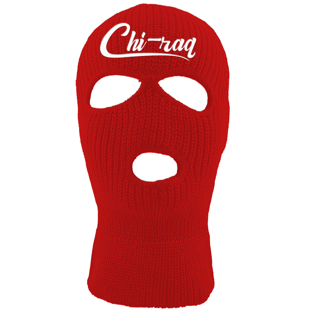 Reverse Black Toe Low 1s Ski Mask | Chiraq, Red