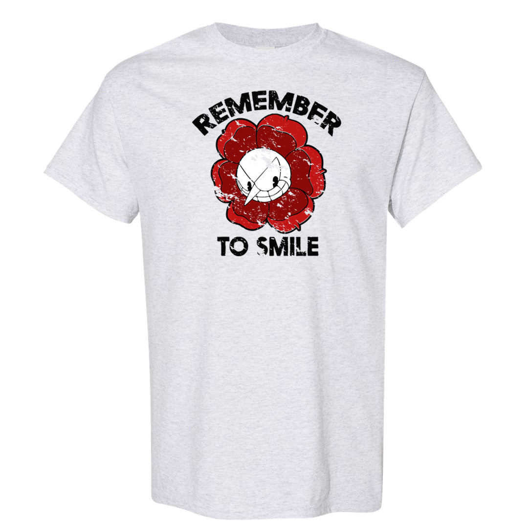 Reverse Black Toe Low 1s T Shirt | Remember To Smile, Ash