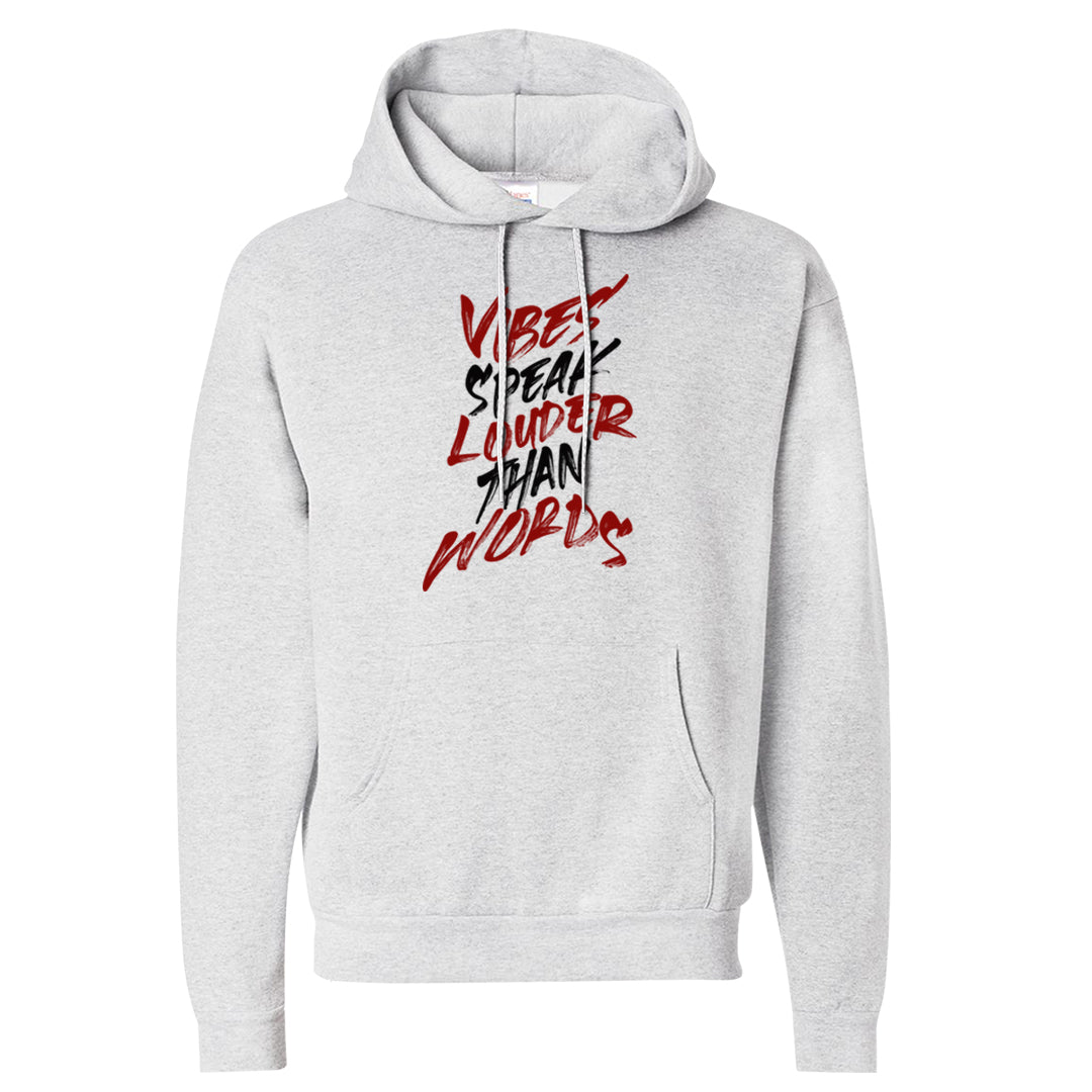 Reverse Black Toe Low 1s Hoodie | Vibes Speak Louder Than Words, Ash