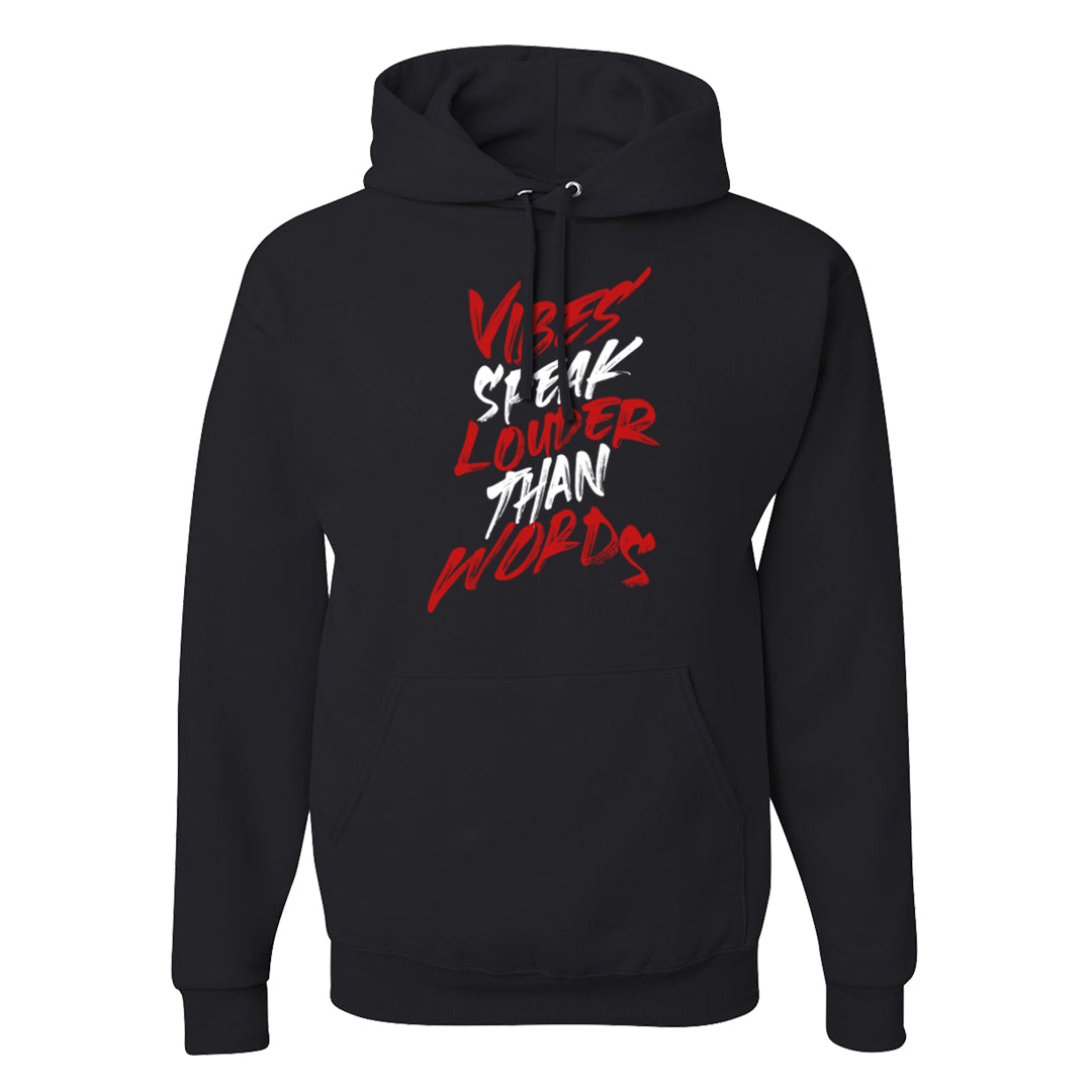 Reverse Black Toe Low 1s Hoodie | Vibes Speak Louder Than Words, Black