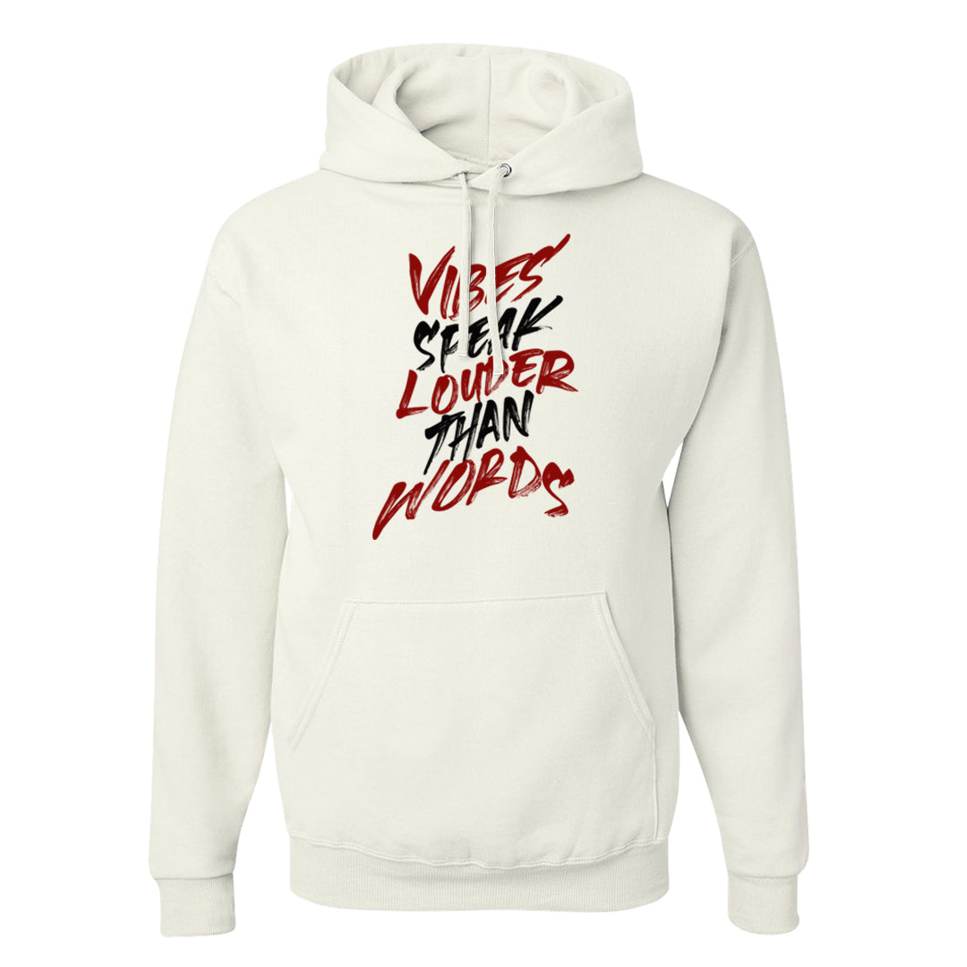 Reverse Black Toe Low 1s Hoodie | Vibes Speak Louder Than Words, White